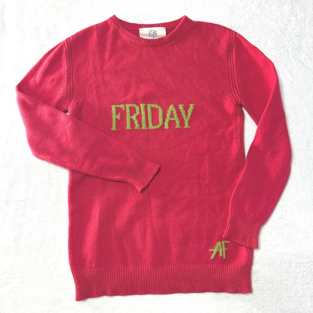 Alberta Ferretti Cashmere Friday Sweater Size 2 Quiet Luxury Pink Designer Knit